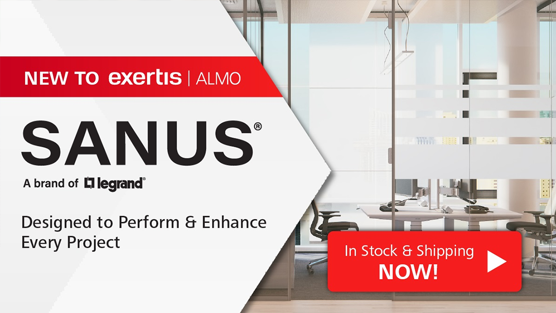 SANUS® elige a Exertis Almo como distribuidor de sus productos